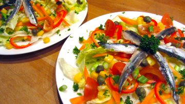 salade aux anchois et câpres