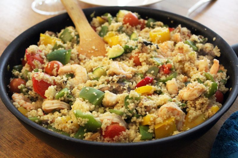 Couscous scampis légumes - Idées recettes