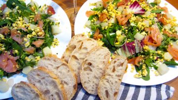 salade au saumon et asperges