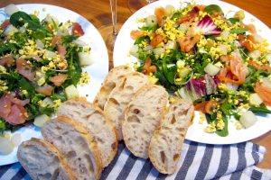 salade au saumon et asperges