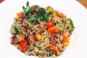 Quinoa et boulghour au poulet et aux légumes