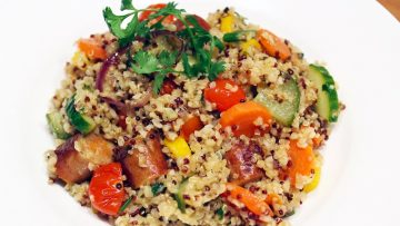 Quinoa et boulghour au poulet et aux légumes