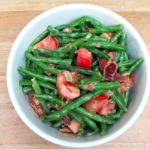 salade d'haricots verts et de bacon
