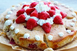 cake éponge aux fraises